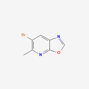 molecular formula C7H5BrN2O B1519117 6-Bromo-5-methyloxazolo[5,4-b]pyridine CAS No. 1023817-93-7