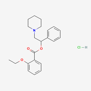 Benzoic acid, o-ethoxy-, alpha-(piperidinomethyl)benzyl ester hydrochloride