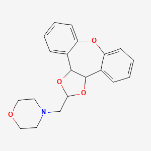 4-((3a,12b-Dihydrodibenzo(b,f)-1,3-dioxolo(4,5-d)oxepin-2-yl)methyl)morpholine