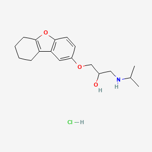 2-Propanol, 1-((1-methylethyl)amino)-3-((6,7,8,9-tetrahydro-2-dibenzofuranyl)oxy)-, hydrochloride