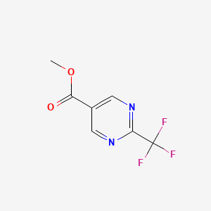 molecular formula C7H5F3N2O2 B1519146 2-(三氟甲基)嘧啶-5-甲酸甲酯 CAS No. 608517-17-5