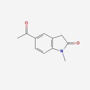 molecular formula C11H11NO2 B1519149 5-乙酰基-1-甲基-2,3-二氢-1H-吲哚-2-酮 CAS No. 1092304-72-7