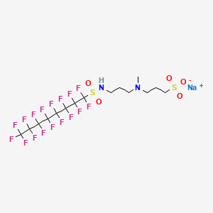 Sodium 3-((3-(((heptadecafluorooctyl)sulphonyl)amino)propyl)methylamino)propanesulphonate