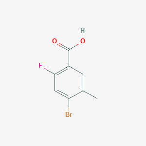 molecular formula C8H6BrFO2 B1519151 4-溴-2-氟-5-甲基苯甲酸 CAS No. 415965-24-1
