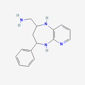 4-Phenyl-2,3,4,5-tetrahydro-1H-pyrido(2,3-b)(1,4)diazepine-2-methylamine