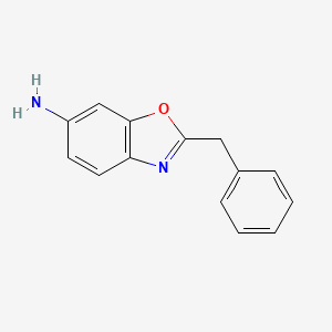 molecular formula C14H12N2O B1519156 2-苄基-1,3-苯并恶唑-6-胺 CAS No. 1152529-22-0