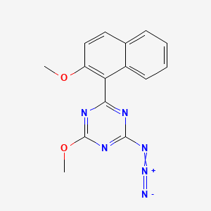 2-Methoxy-4-(2-methoxy-1-naphthyl)-6-(2lambda(5)-1,2-triazadienyl)-1,3,5-triazine