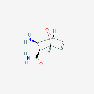 molecular formula C7H10N2O2 B1519168 外消旋-3-氨基-7-氧杂-双环[2.2.1]庚-5-烯-2-羧酸酰胺 CAS No. 885096-06-0