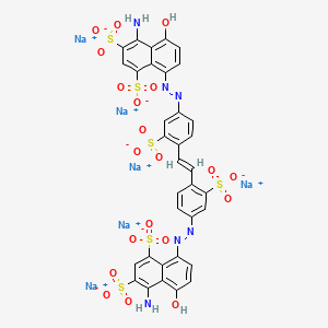 1,3-Naphthalenedisulfonic acid, 8,8'-(1,2-ethenediylbis((3-sulfo-4,1-phenylene)azo))bis(4-amino-5-hydroxy-, hexasodium salt