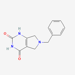molecular formula C13H13N3O2 B1519176 6-苄基-6,7-二氢-1H-吡咯并[3,4-d]嘧啶-2,4(3H,5H)-二酮 CAS No. 635698-34-9