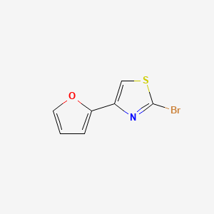 molecular formula C7H4BrNOS B1519180 2-溴-4-(呋喃-2-基)-1,3-噻唑 CAS No. 917566-86-0