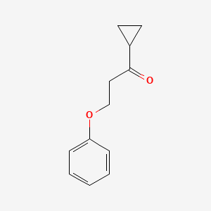 molecular formula C12H14O2 B1519182 1-环丙基-3-苯氧基丙烷-1-酮 CAS No. 1175758-02-7