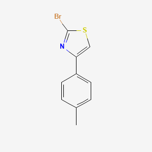 molecular formula C10H8BrNS B1519183 2-溴-4-(对甲苯基)噻唑 CAS No. 101862-33-3