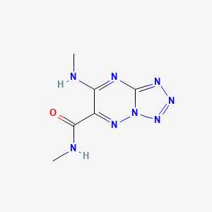 Tetrazolo(1,5-b)(1,2,4)triazine-6-carboxamide, N-methyl-7-(methylamino)-