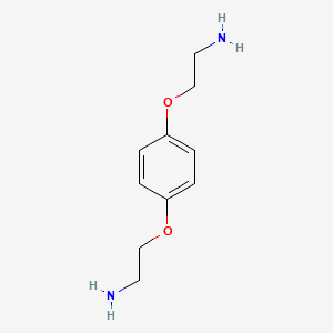 molecular formula C10H16N2O2 B1519186 2-[4-(2-Aminoethoxy)phenoxy]ethylamine CAS No. 91484-91-2