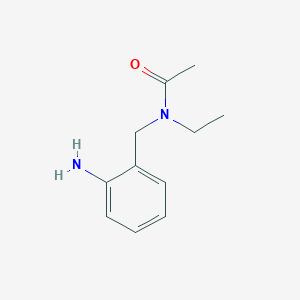 molecular formula C11H16N2O B1519192 N-[(2-aminophenyl)methyl]-N-ethylacetamide CAS No. 1087792-25-3
