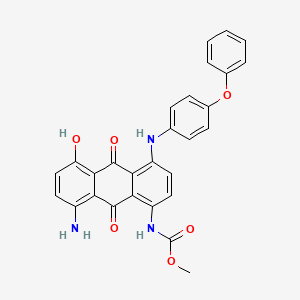 Methyl (8-amino-9,10-dihydro-5-hydroxy-9,10-dioxo-4-((4-phenoxyphenyl)amino)-1-anthryl)carbamate