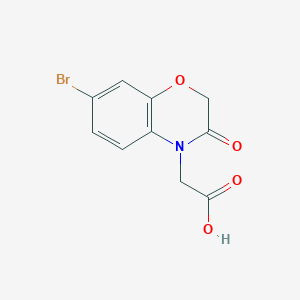 molecular formula C10H8BrNO4 B1519194 2-(7-溴-3-氧代-3,4-二氢-2H-1,4-苯并恶嗪-4-基)乙酸 CAS No. 1110927-80-4