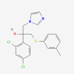 2-(2,4-Dichlorophenyl)-1-(imidazol-1-yl)-3-(3-methylphenylthio)-2-propanol