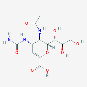 molecular formula C12H19N3O8 B15191962 Des(carbamimidoyl) carbamoyl zanamivir CAS No. 179531-53-4