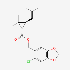 molecular formula C18H21ClO4 B15191968 trans-Barthrin CAS No. 40642-48-6