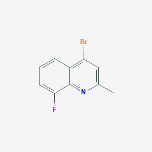 molecular formula C10H7BrFN B1519198 4-溴-8-氟-2-甲基喹啉 CAS No. 1070879-49-0