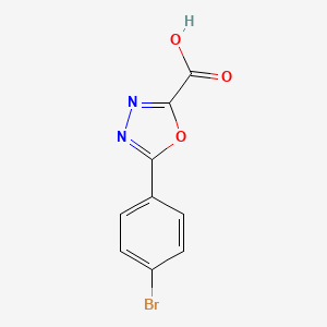 molecular formula C9H5BrN2O3 B1519199 5-(4-Bromophenyl)-1,3,4-oxadiazole-2-carboxylic acid CAS No. 944907-15-7