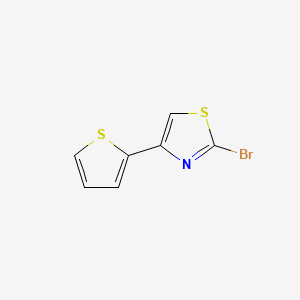 molecular formula C7H4BrNS2 B1519200 2-Bromo-4-(2-thienyl)thiazole CAS No. 1125409-90-6