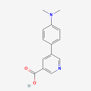 molecular formula C14H14N2O2 B1519201 5-[4-(Dimethylamino)phenyl]pyridine-3-carboxylic acid CAS No. 1181452-15-2