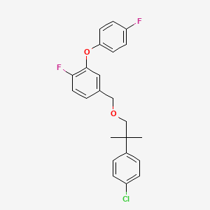 Benzene, 4-((2-(4-chlorophenyl)-2-methylpropoxy)methyl)-1-fluoro-2-(4-fluorophenoxy)-