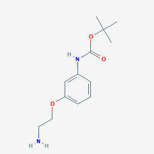 molecular formula C13H20N2O3 B1519205 tert-Butyl (3-(2-aminoethoxy)phenyl)carbamate CAS No. 522602-43-3