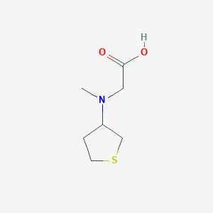 molecular formula C7H13NO2S B1519207 2-[Methyl(thiolan-3-yl)amino]acetic acid CAS No. 1095626-10-0