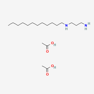 molecular formula C19H42N2O4 B15192092 N-Dodecyl-1,3-propanediamine diacetate CAS No. 93377-24-3