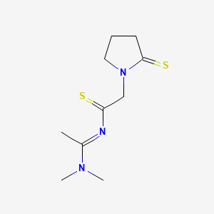 N-(1-(Dimethylamino)ethylidene)-2-thioxo-1-pyrrolidineethanethioamide