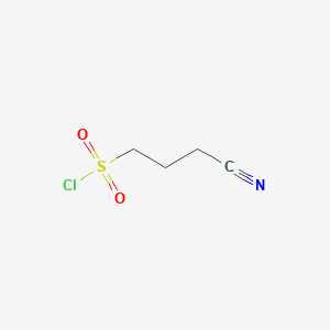 molecular formula C4H6ClNO2S B1519217 3-Cyanopropane-1-sulfonyl chloride CAS No. 81926-29-6