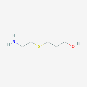 molecular formula C5H13NOS B1519218 3-[(2-氨基乙基)硫基]丙醇 CAS No. 121519-97-9
