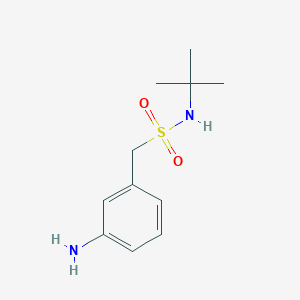 molecular formula C11H18N2O2S B1519219 (3-aminophenyl)-N-tert-butylmethanesulfonamide CAS No. 1073485-34-3