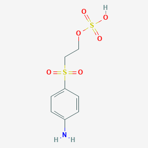 B151922 2-[(4-Aminophenyl)sulfonyl]ethyl hydrogen sulfate CAS No. 2494-89-5