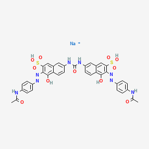 7,7'-(Carbonyldiimino)bis(3-((4-(acetamido)phenyl)azo)-4-hydroxynaphthalene-2-sulphonic) acid, sodium salt