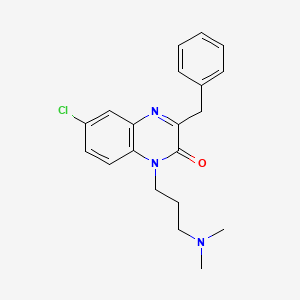 6-Chloro-1-(3-(dimethylamino)propyl)-3-(phenylmethyl)-2(1H)-quinoxalinone