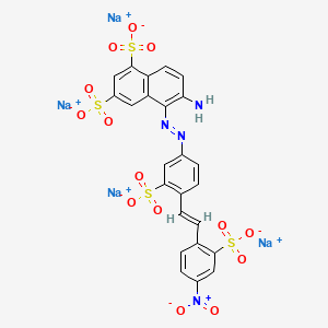 1,3-Naphthalenedisulfonic acid, 6-amino-5-((4-(2-(4-nitro-2-sulfophenyl)ethenyl)-3-sulfophenyl)azo)-, sodium salt