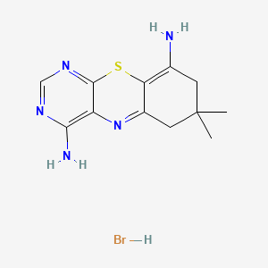 6H-Pyrimido(4,5-b)(1,4)benzothiazine-4,9-diamine, 7,8-dihydro-7,7-dimethyl-, monohydrobromide