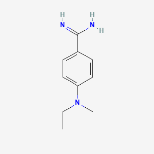 molecular formula C10H15N3 B1519237 4-[乙基(甲基)氨基]苯-1-甲酰亚胺 CAS No. 1094944-38-3