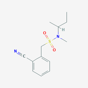 B1519239 N-(butan-2-yl)-1-(2-cyanophenyl)-N-methylmethanesulfonamide CAS No. 1095245-34-3