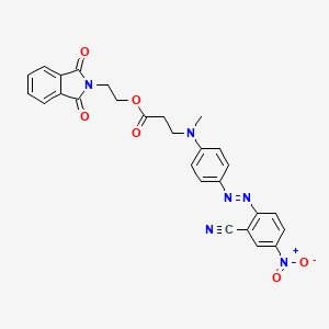 2-Phthalimidoethyl N-(4-(2-cyano-4-nitrophenylazo)phenyl)-N-methyl-beta-alaninate