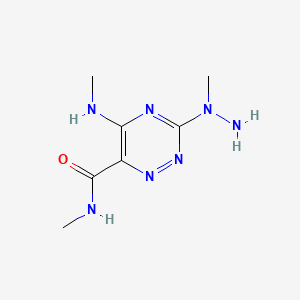 as-Triazine-6-carboxamide, N-methyl-5-(methylamino)-3-(1-methylhydrazino)-