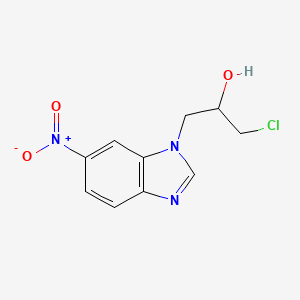 alpha-(Chloromethyl)-6-nitro-1H-benzimidazole-1-ethanol