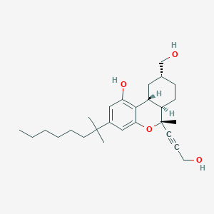 6H-Dibenzo(b,d)pyran-9-methanol, 3-(1,1-dimethylheptyl)-6a,7,8,9,10,10a-hexahydro-1-hydroxy-6-(3-hydroxy-1-propynyl)-6-methyl-, (6R,6aR,9R,10aR)-rel-