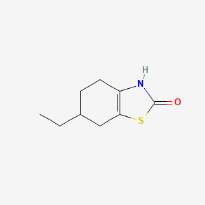 molecular formula C9H13NOS B1519250 6-乙基-2,3,4,5,6,7-六氢-1,3-苯并噻唑-2-酮 CAS No. 1095231-37-0