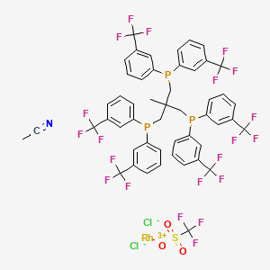 (RhCl2(MeCN)(CF3PPP))(OTf)